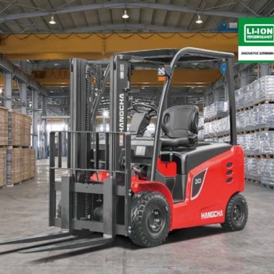 Hangcha X Series 4-wheel electric forklift, offering stability and power for efficient material handling in various environments.